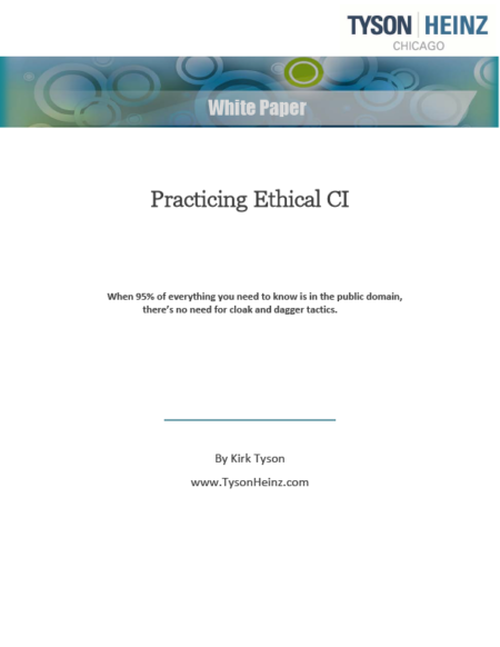 Practical ethical competitive intelligence white paper
